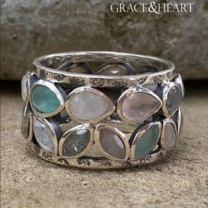 Grace and Heart Mosaic Ring Size 8.5